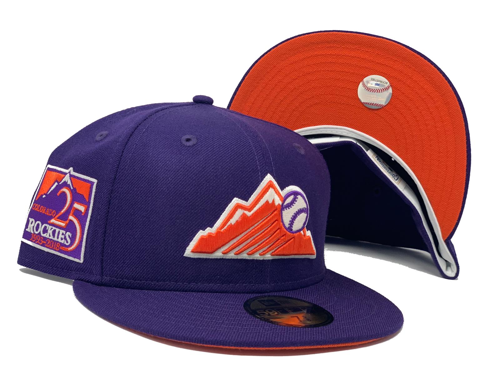 Colorado Rockies New Era 25th Anniversary Vice Highlighter 59FIFTY Fitted  Hat - Blue/Orange
