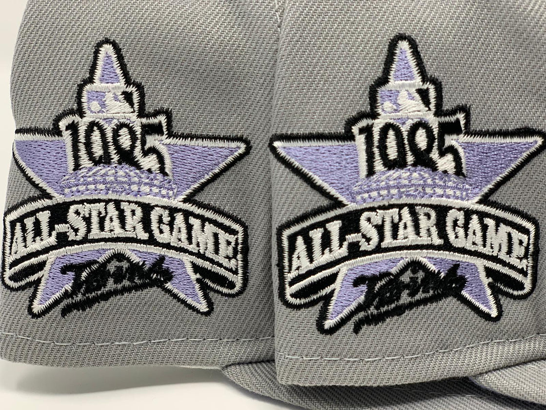 MINNESOTA TWINS 1985 ALL STAR GAME LIGHT GRAY LAVENDER BRIM NEW ERA FITTED HAT