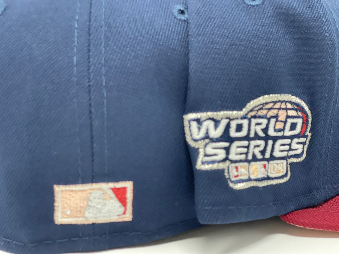Navy Blue Boston 2004 World Series Blood Moon New Era Fitted Hat