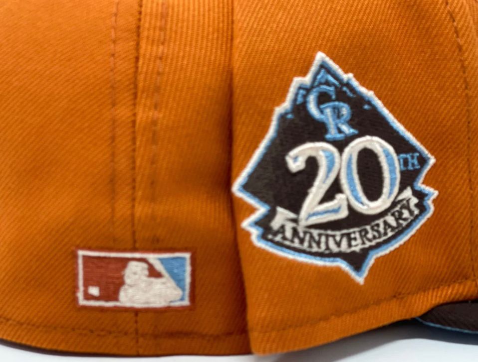 COLORADO ROCKIES 20TH ANNIVERSARY "SUNSET DRIP COLLECTION" ICY BRIM NEW ERA FITTED HAT