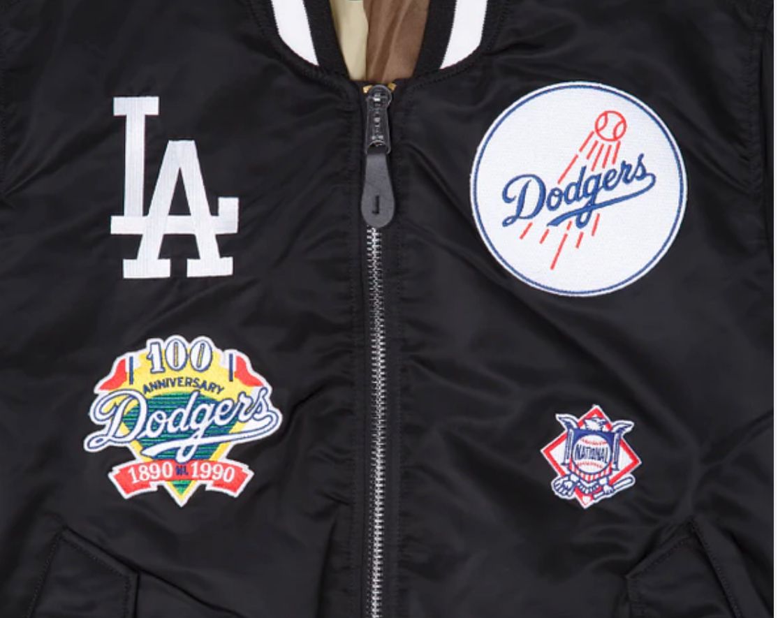 Los Angeles Dodgers Alpha Industries M-1 Reversible Bomber Jackets