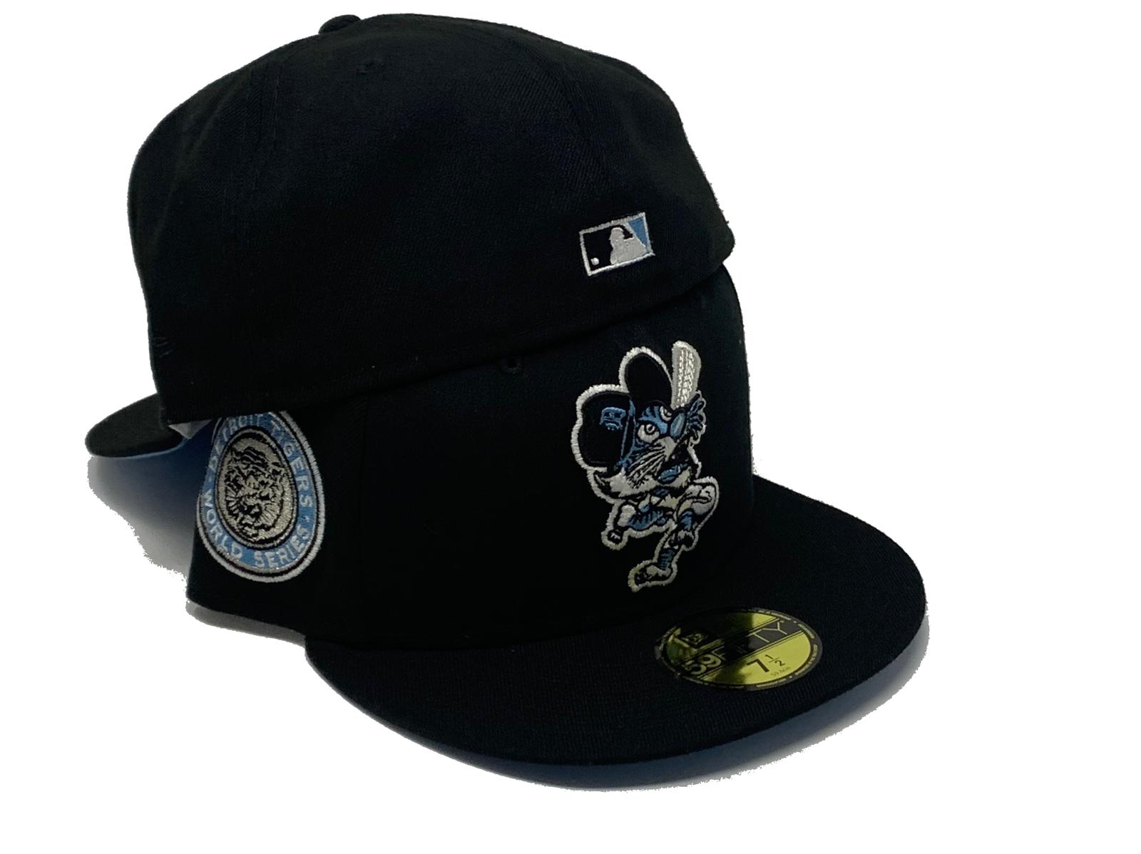 Detroit Tigers On Black 59FIFTY Black New Era Fitted Hat