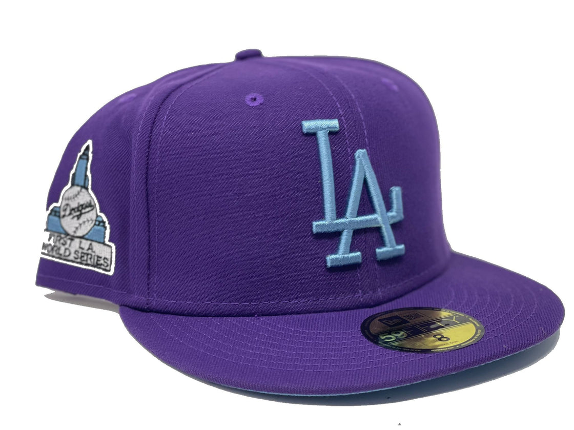 Purple Los Angeles Dodgers 1st World Series New Era Fitted Hat