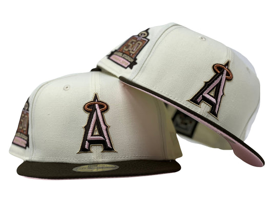 Los Angeles Angeles 50Th Anniversary "Neapolitan Ice Cream" Pink Brim New Era Fitted Hat