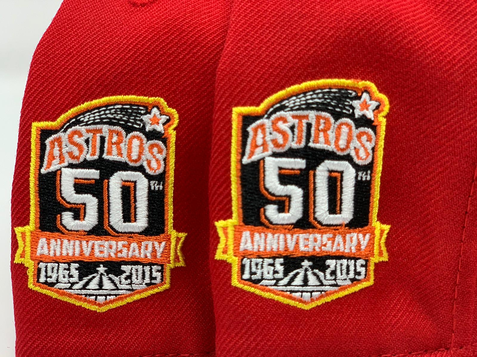 Houston Astros New Era 50th Season Cooperstown Collection Red