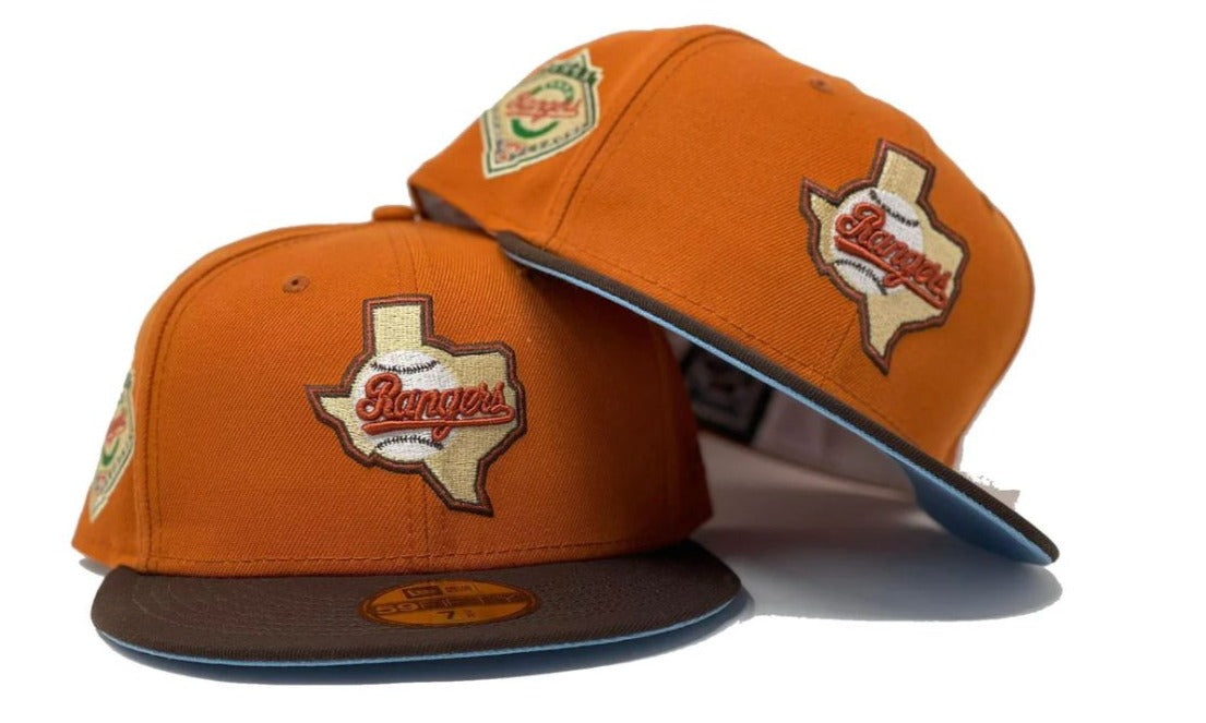 Texas Rangers 1993 Arlington " Icy Brim “New Era Fitted Hat