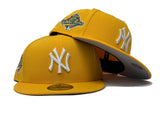NEW YORK YANKEES 1996 WORLD SERIES TAXI YELLOW GRAY BRIM NEW ERA FITTED HAT