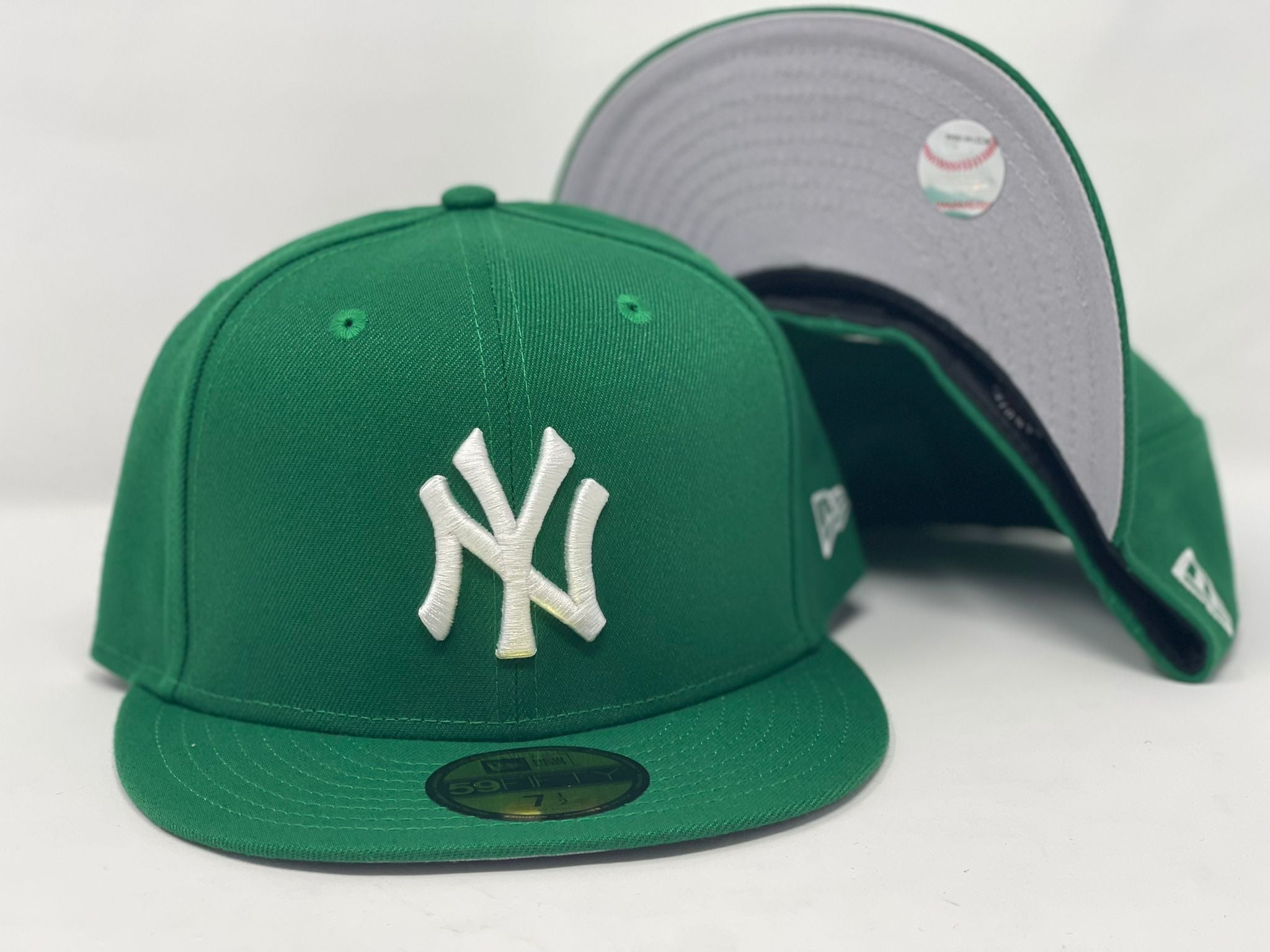 New Era Cap MLB NY Yankees Kelly Green | White Pinstripes 59FIFTY