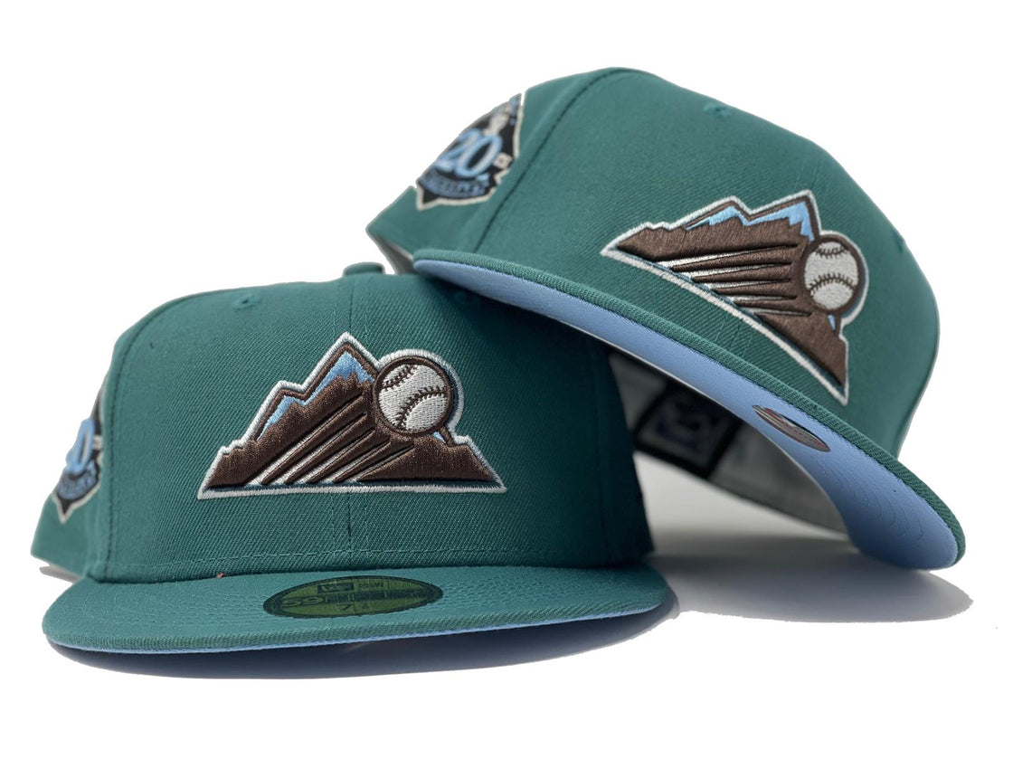 Green Colorado Rockies 20th Anniversary New Era 59fifty Fitted Hat
