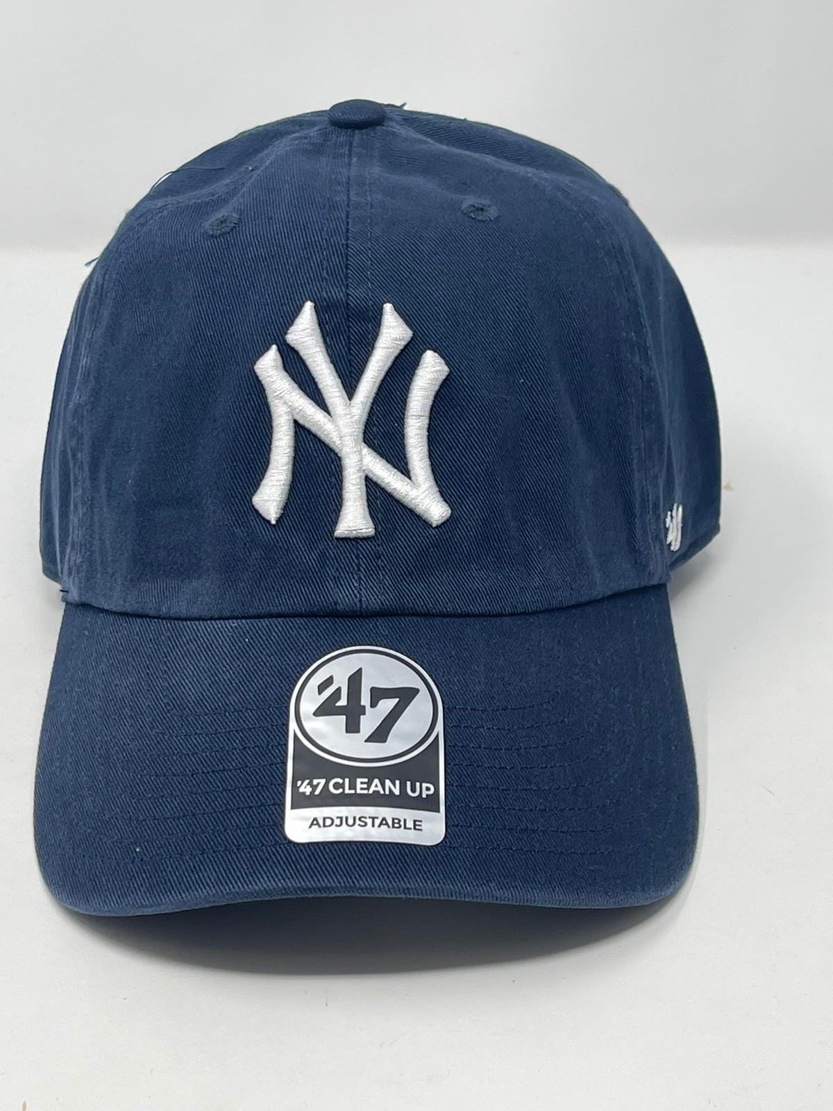 Men's '47 Navy New York Yankees Heritage Clean Up Adjustable Hat