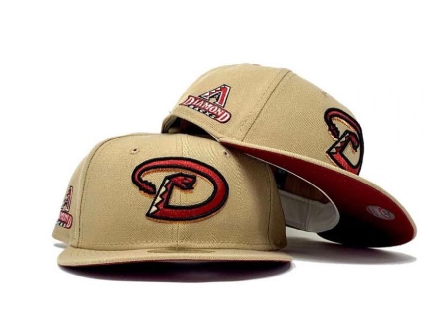 Tan Arizona Diamondbacks Custom 59fifty New Era Fitted Hat