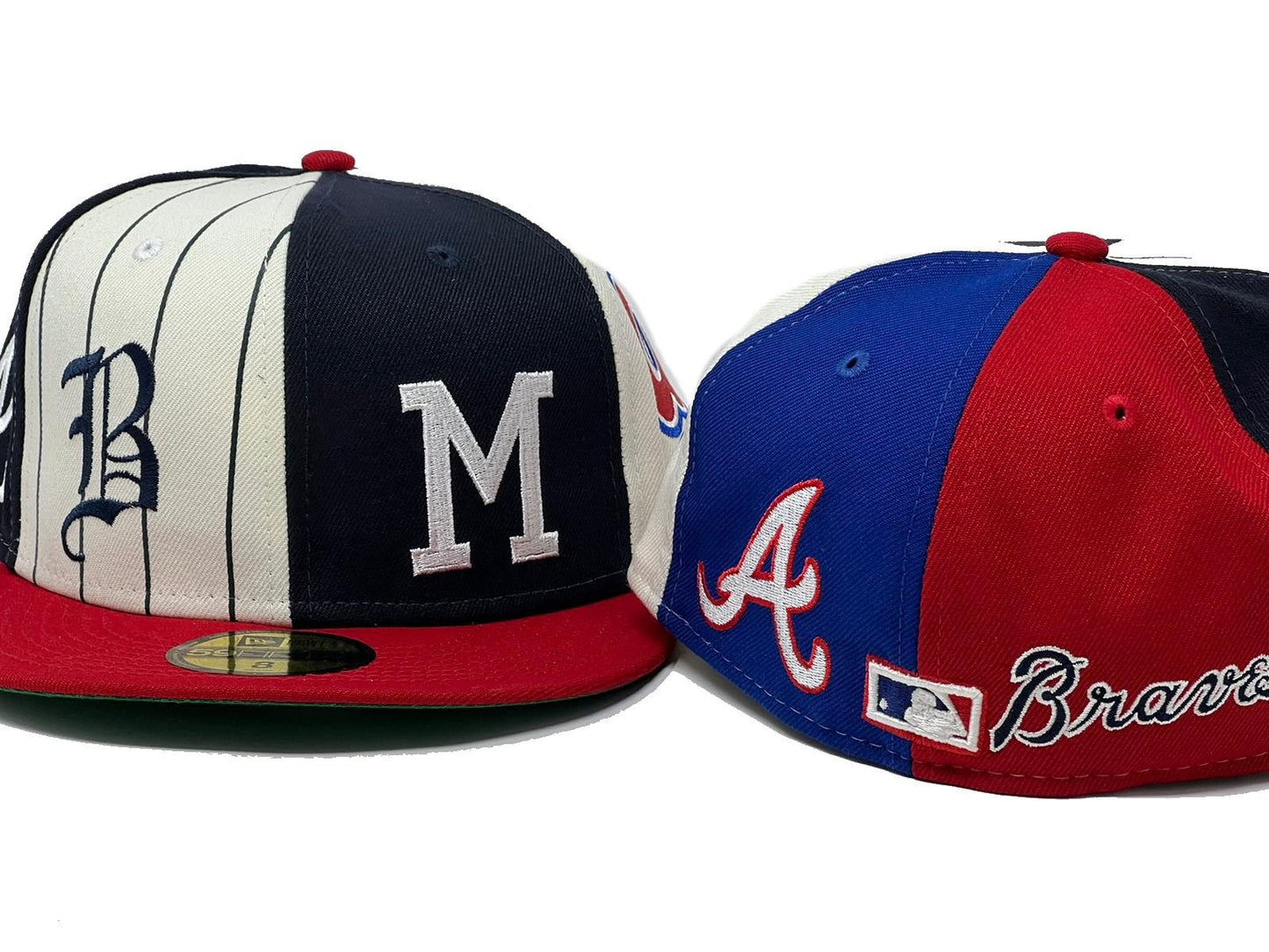 Atlanta Braves Logo Pinwheel 59FIFTY New Era Fitted Cap