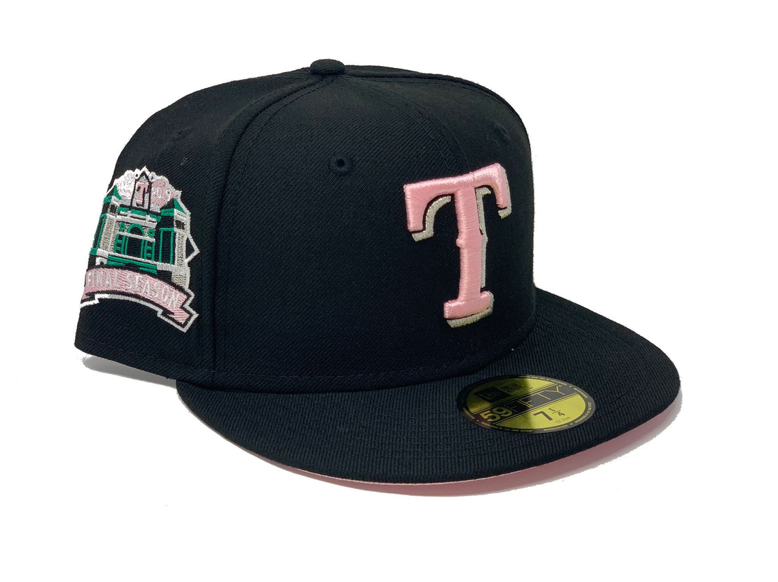 Black Texas Rangers Final Season 59fifty New Era Fitted Hat