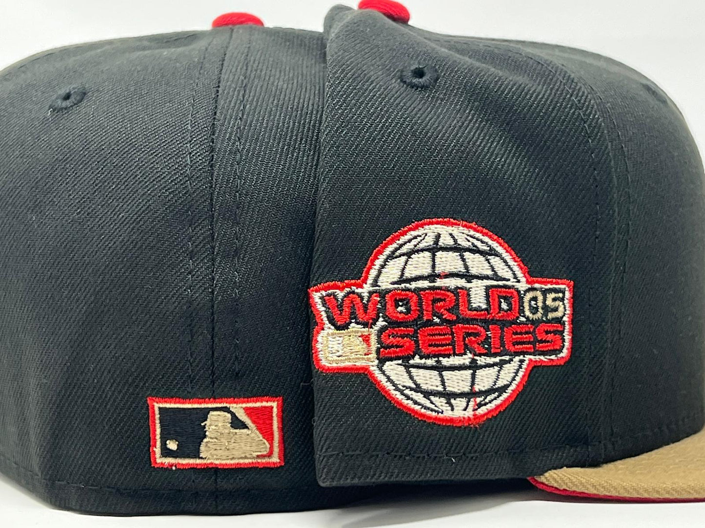 HOUSTON ASTROS 2005 WORLD SERIES RED BRIM NEW ERA FITTED HAT