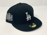 LOS ANGELES DODGERS 2020 WORLD SERIES BLACK GRAY BRIM NEW ERA FITTED HAT