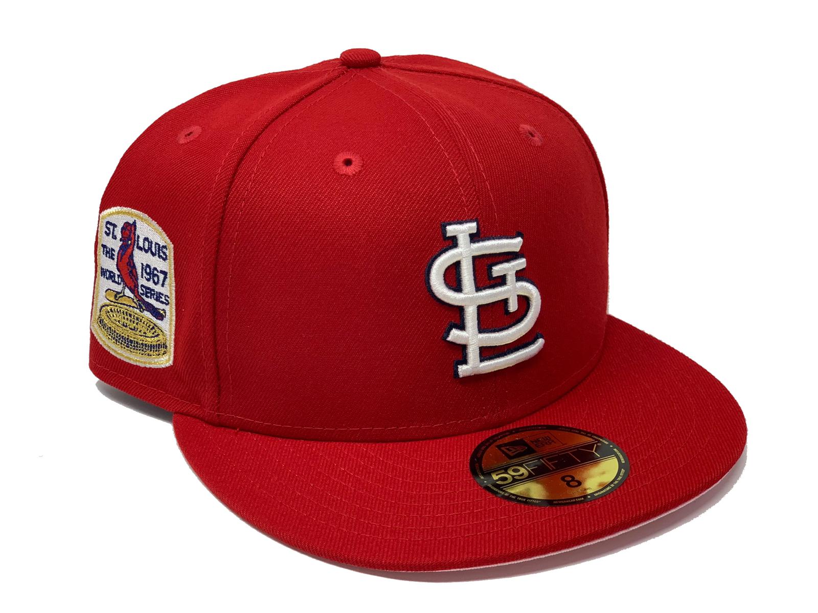 ST. LOUIS CARDINALS 1967 WORLD SERIES RED ICY BRIM NEW ERA FITTED HAT –  Sports World 165