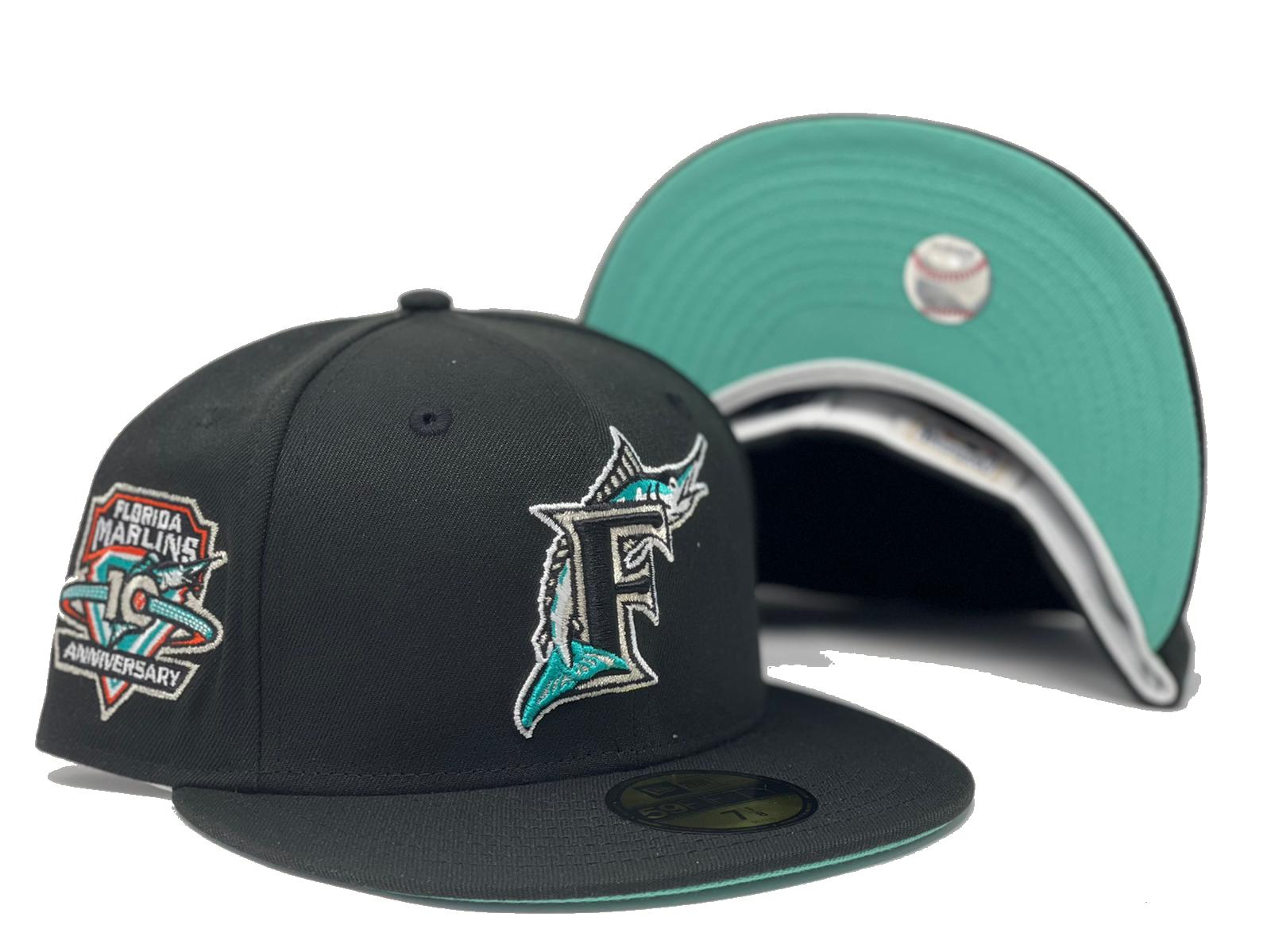 FLORIDA MARLIN 10TH ANNIVERSARY BLACK CLEAR MINT GREEN BRIM NEW