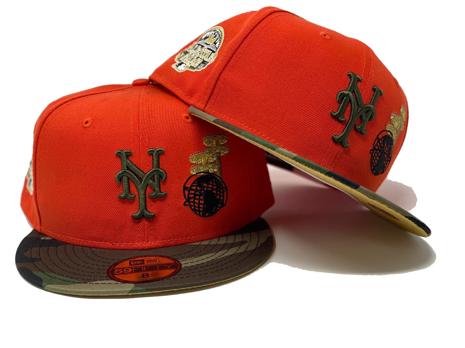 New York Mets New Era Custom 59Fifty Olive Camo Sweatband Fitted Hat