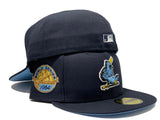 ST. LOUIS CARDINALS 1964 WORLD SERIES NAVY ICY BRIM NEW ERA FITTED HAT