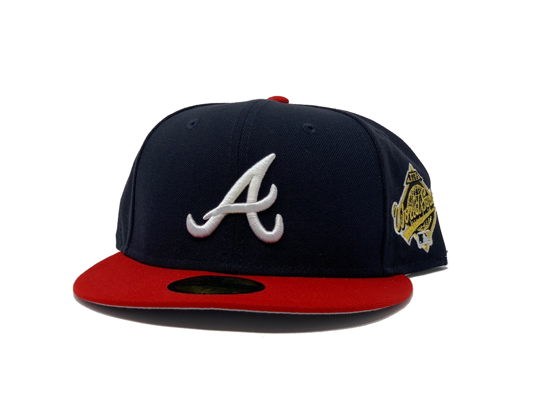 Men's Atlanta Braves New Era Navy 1995 World Series Side Patch 59FIFTY  Fitted Hat