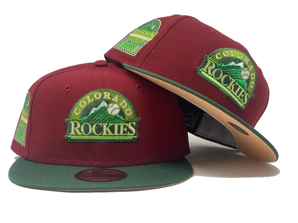 COLORADO ROCKIES 1995 ALL STAR GAME PEACH BRIM NEW ERA FITTED HAT