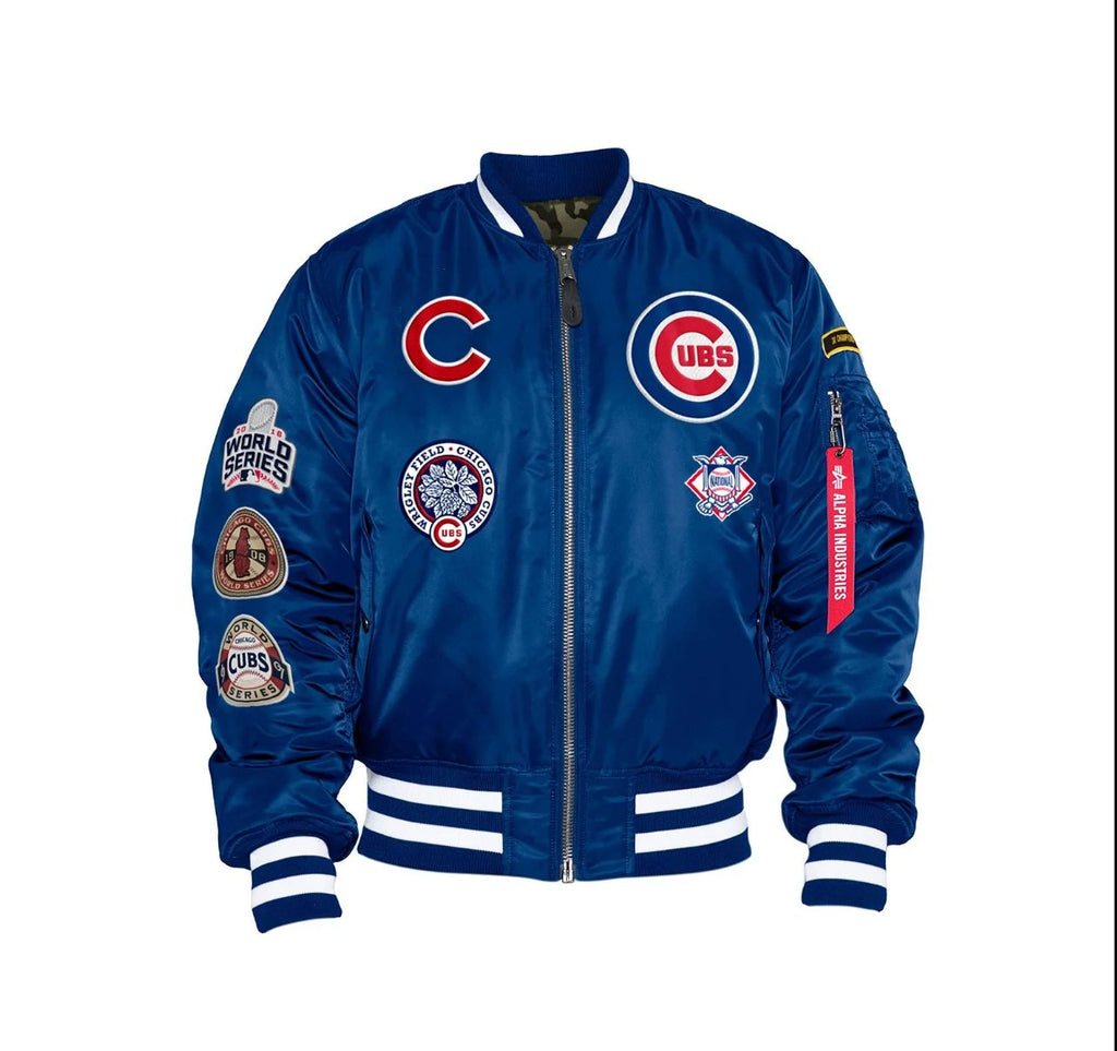 Chicago Cubs x Alpha Industries® MA-1 Squadron Bomber Jacket by New Era®