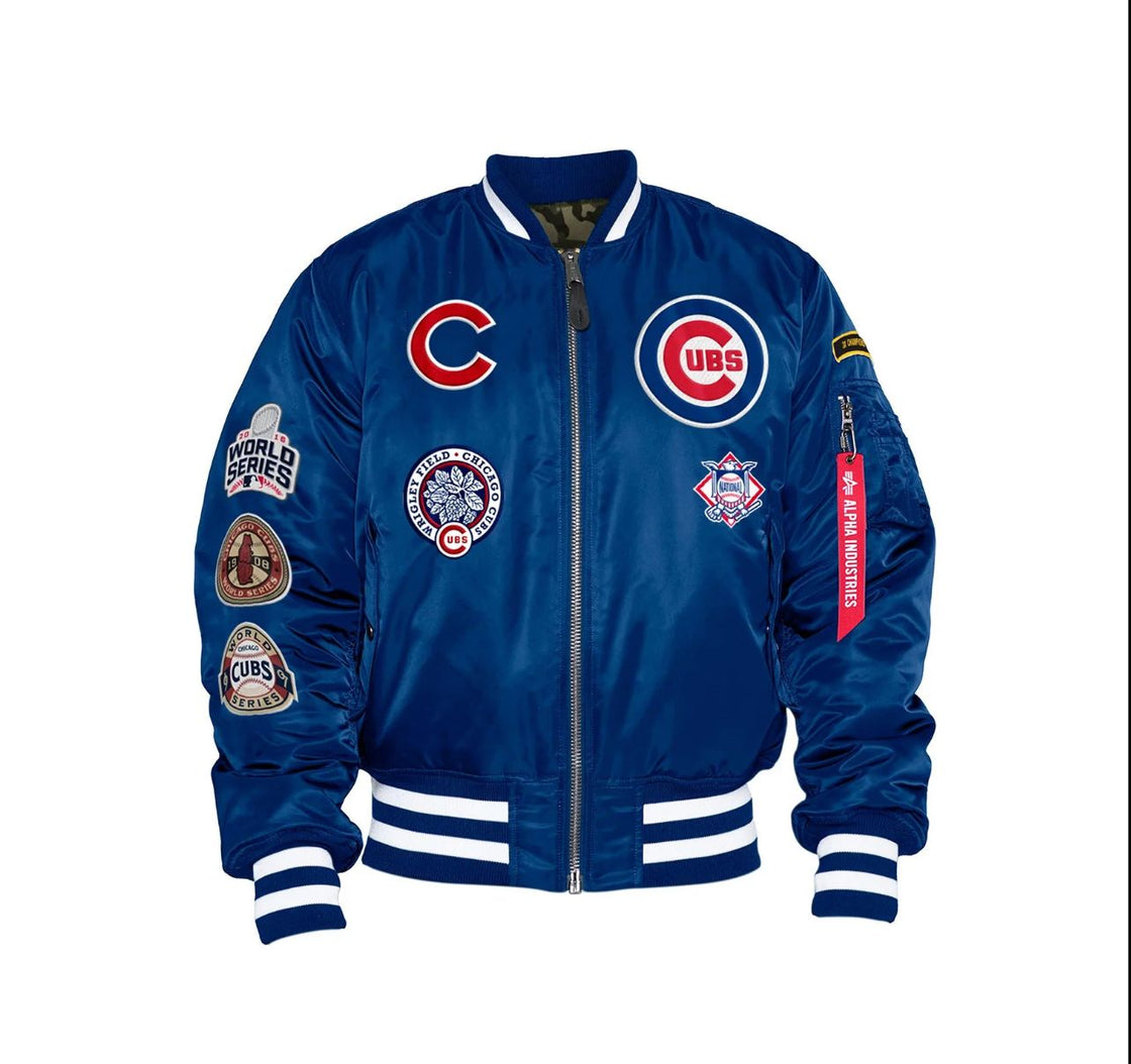 Chicago Cubs x Alpha Industries® MA-1 Squadron Bomber Jacket by New Era®
