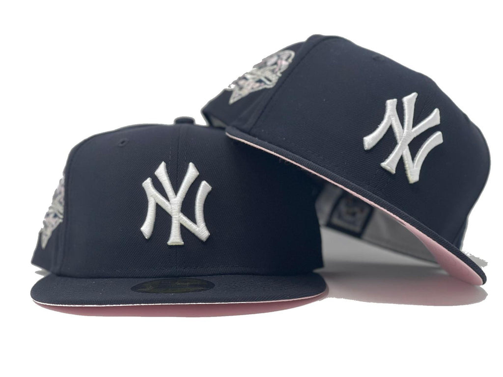 New York Yankes 2000 World Series Pink Brim New Era Fitted Hat
