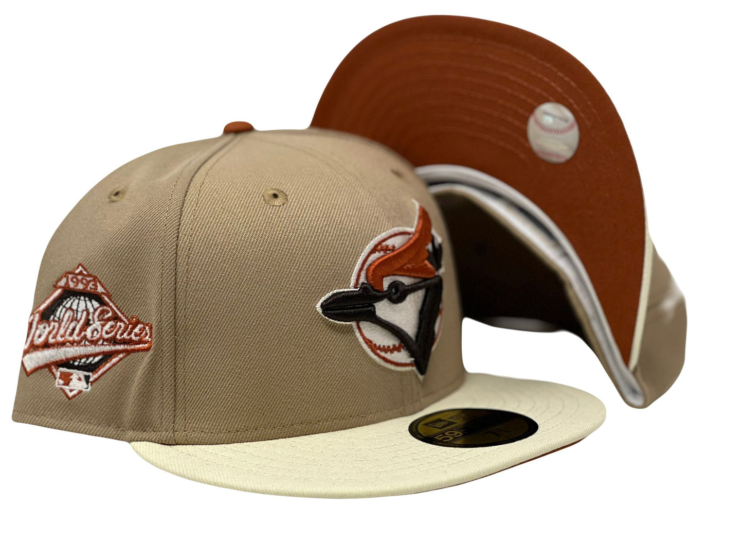 Toronto Blue Jays 1993 World Series Rust Orange Brim New Era Fitted Hats