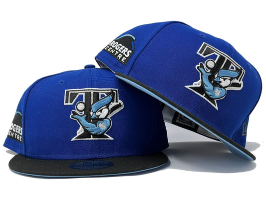 Toronto Blue Jays Rogers Centre Light Royal Black Visor Icy Brim New Era Fitted Hat
