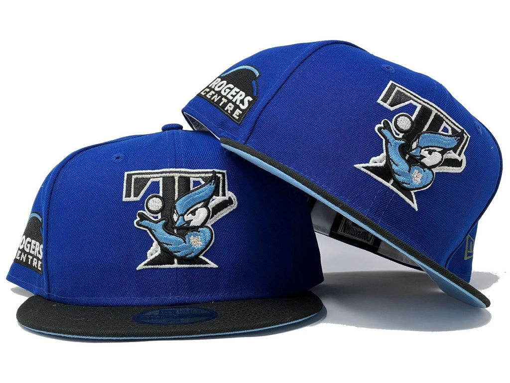 Toronto Blue Jays Rogers Centre Light Royal Black Visor Icy Brim New Era Fitted Hat