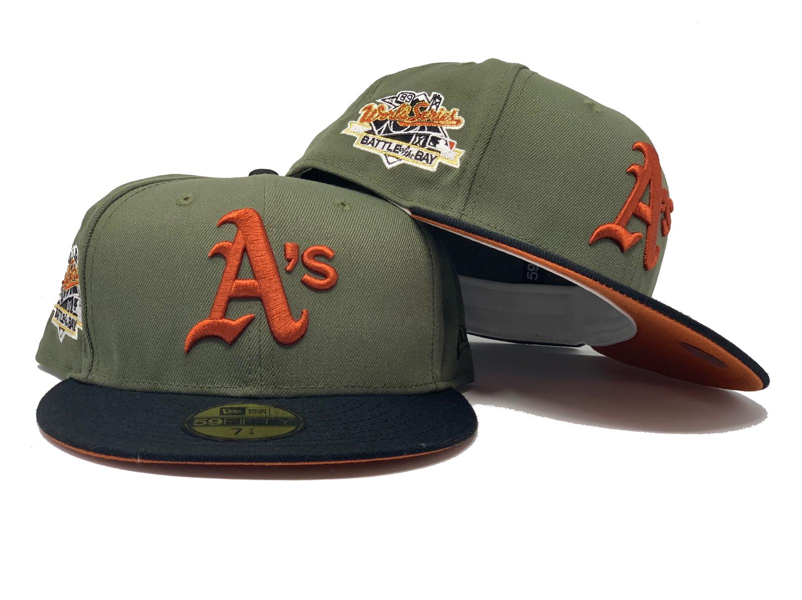 Oakland Athletics Fitted Cap Creme Orange - Burned Sports