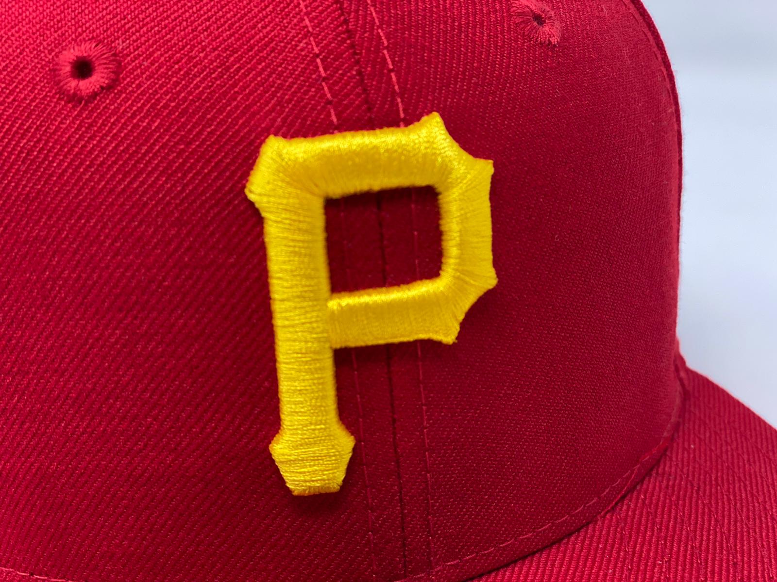 Pittsburgh Pirates URBAN CAMO-BOTTOM Lava Red Fitted Hat