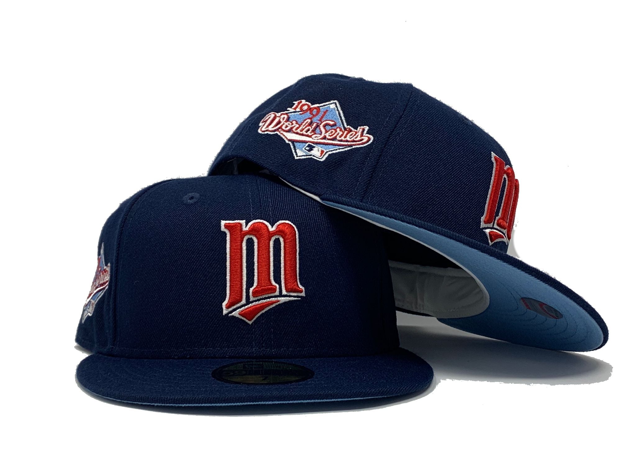 New Era Minnesota Twins Navy/Red on Field Diamond 59FIFTY Fitted Hat