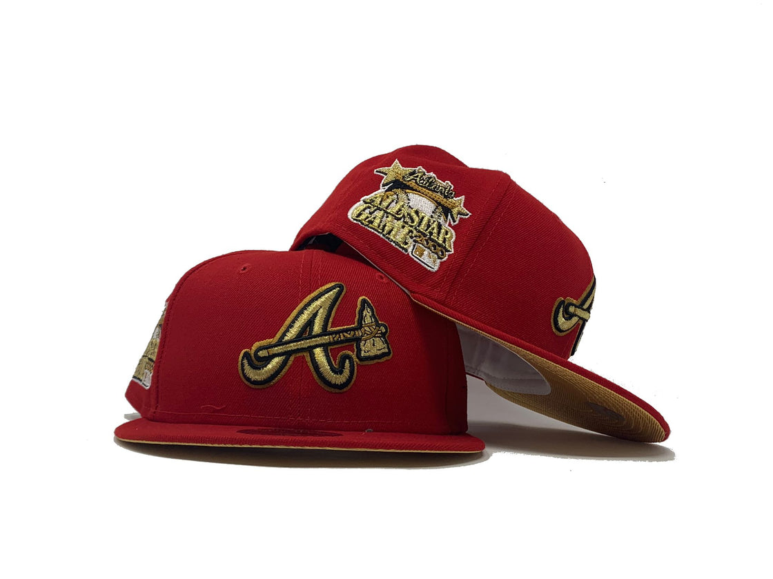 Red Atlanta Braves 2000 All Star Game Custom New Era Fitted Hat