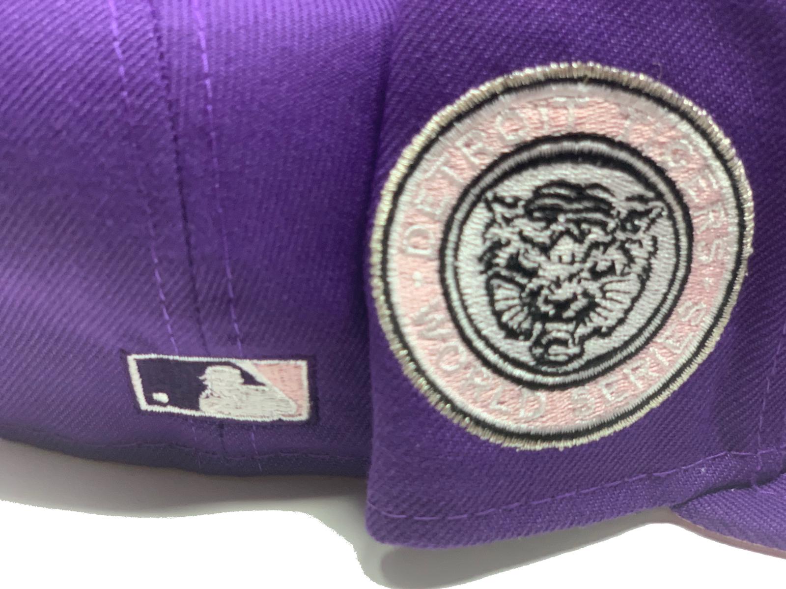 Light Pink Detroit Tigers Purple Bottom 59fifty New Era Fitted – Sports  World 165