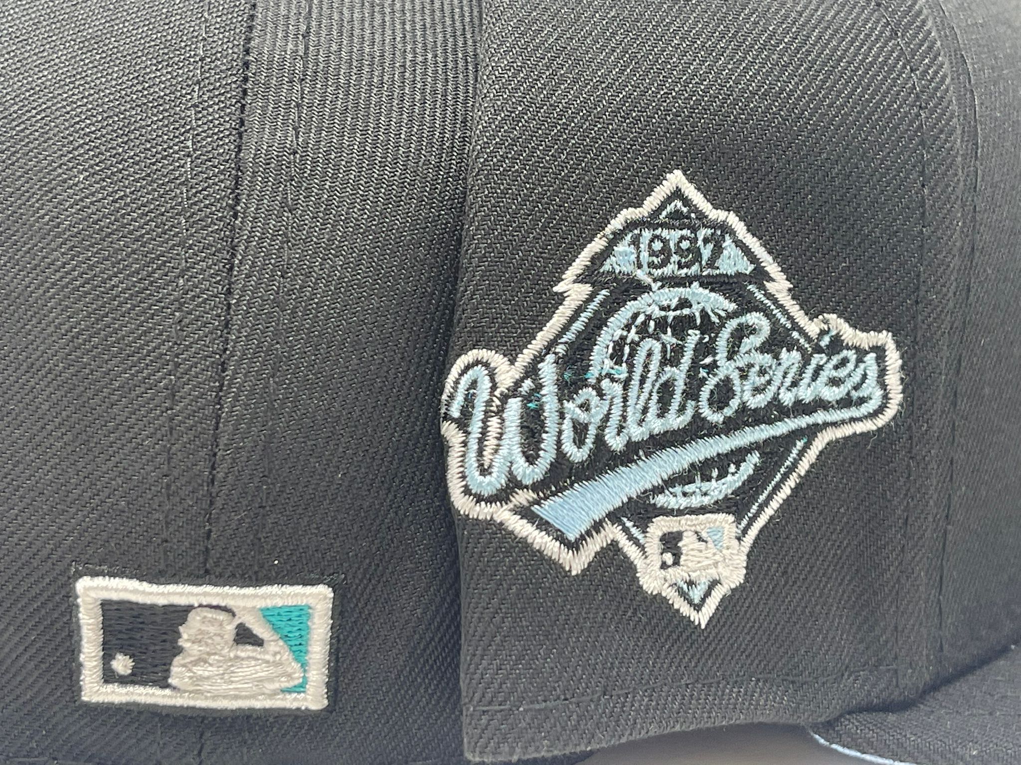 Florida Marlins 1997 World Series Patch New Era 59Fifty Fitted Hat (Bl –  ECAPCITY