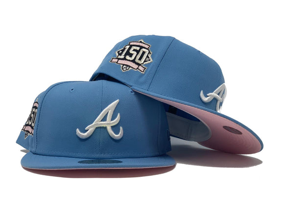 Sky Blue Atlanta Braves 150th Anniversary Custom New Era Fitted Hat –  Sports World 165