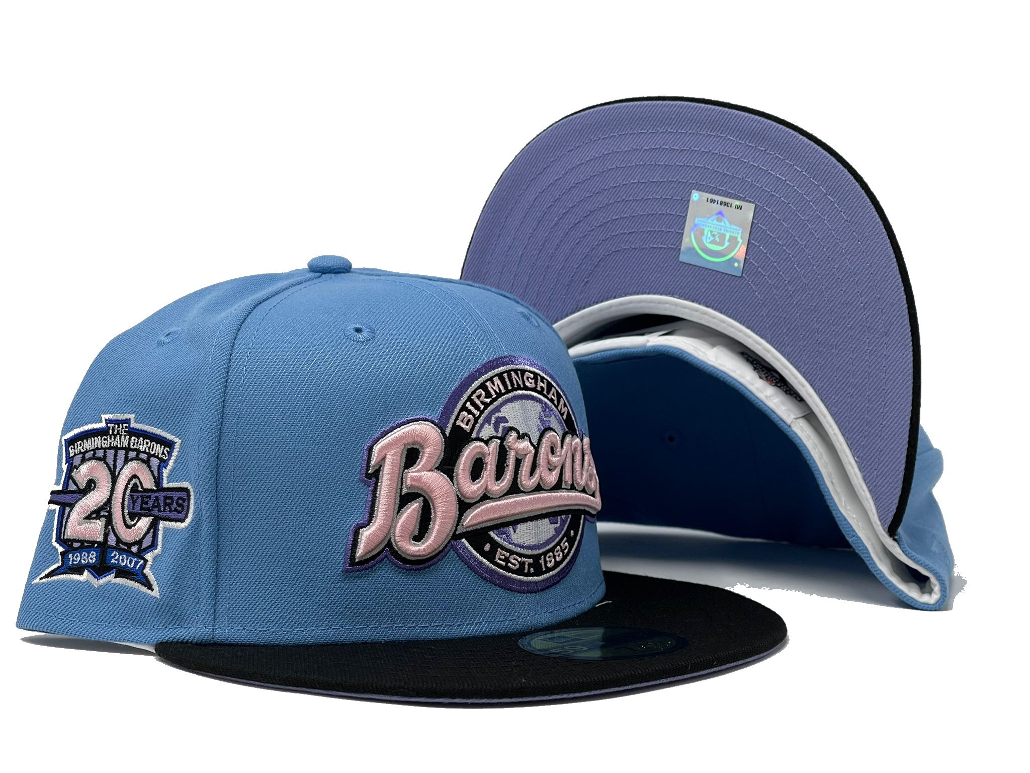 New Era Myfitteds Birmingham barons jet black 20th anniversary size 7 1/8  brand new - $183 (18% Off Retail) New With Tags - From A