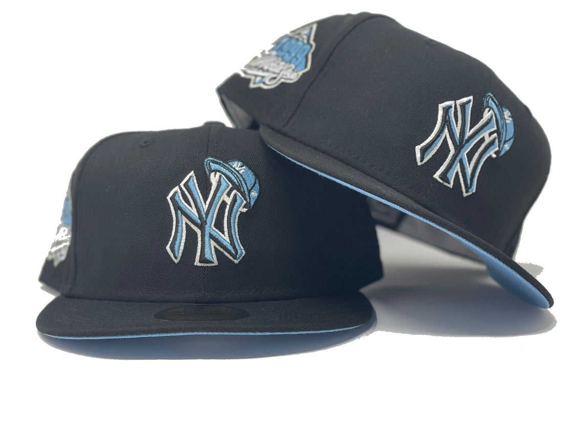 Black New York Yankees 1999 World Series Custom New Era Fitted Hat