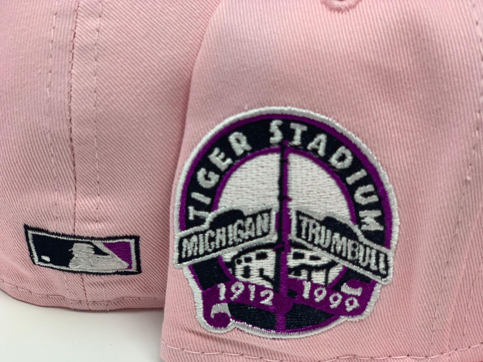 Light Pink Detroit Tigers Purple Bottom 59fifty New Era Fitted – Sports  World 165