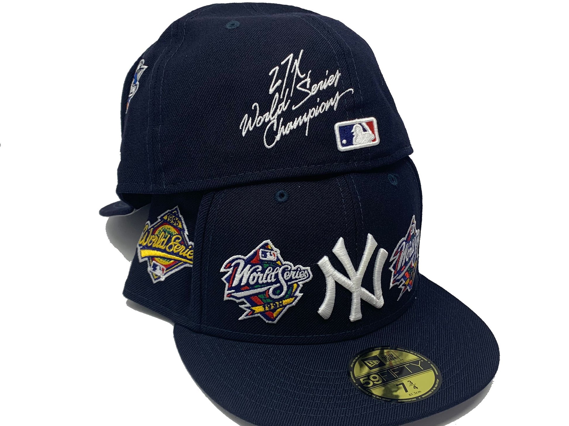 Navy Blue New York Yankees World Champions New Era Fitted Hat 
