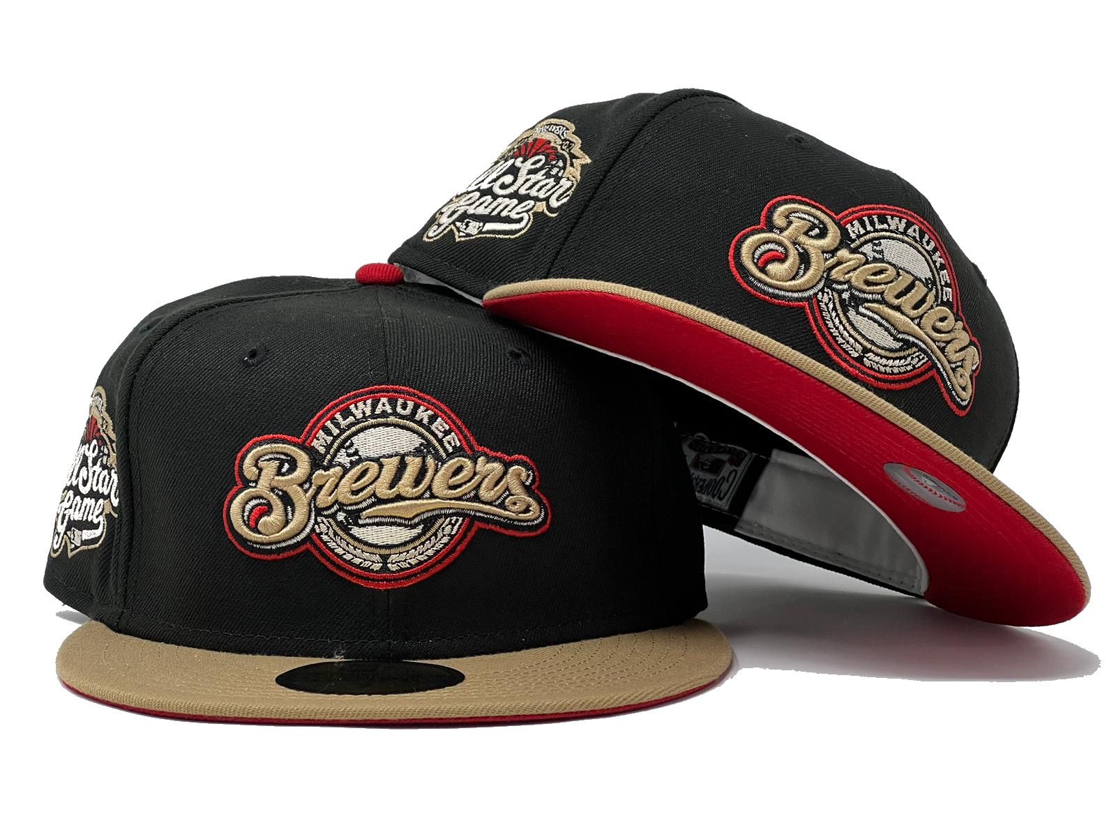 New Era Milwaukee Brewers Black 59FIFTY Fitted Hat
