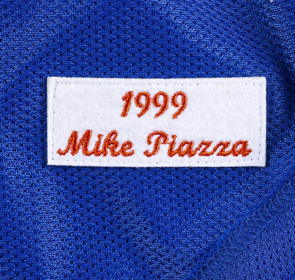 Authentic Turn Ahead The Clock Jersey New York Mets 1999 Mike Piazza