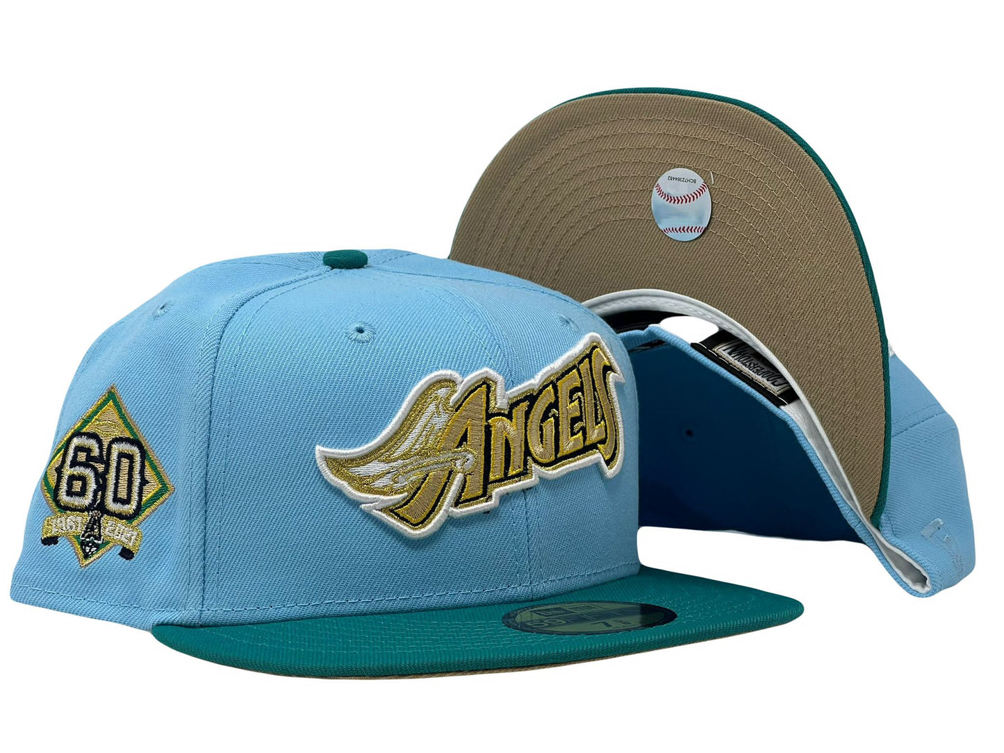 Los Angeles Angels 60th Anniversary "Sunrise Pack" Camel Brim 59Fifty New Era Fitted Hat