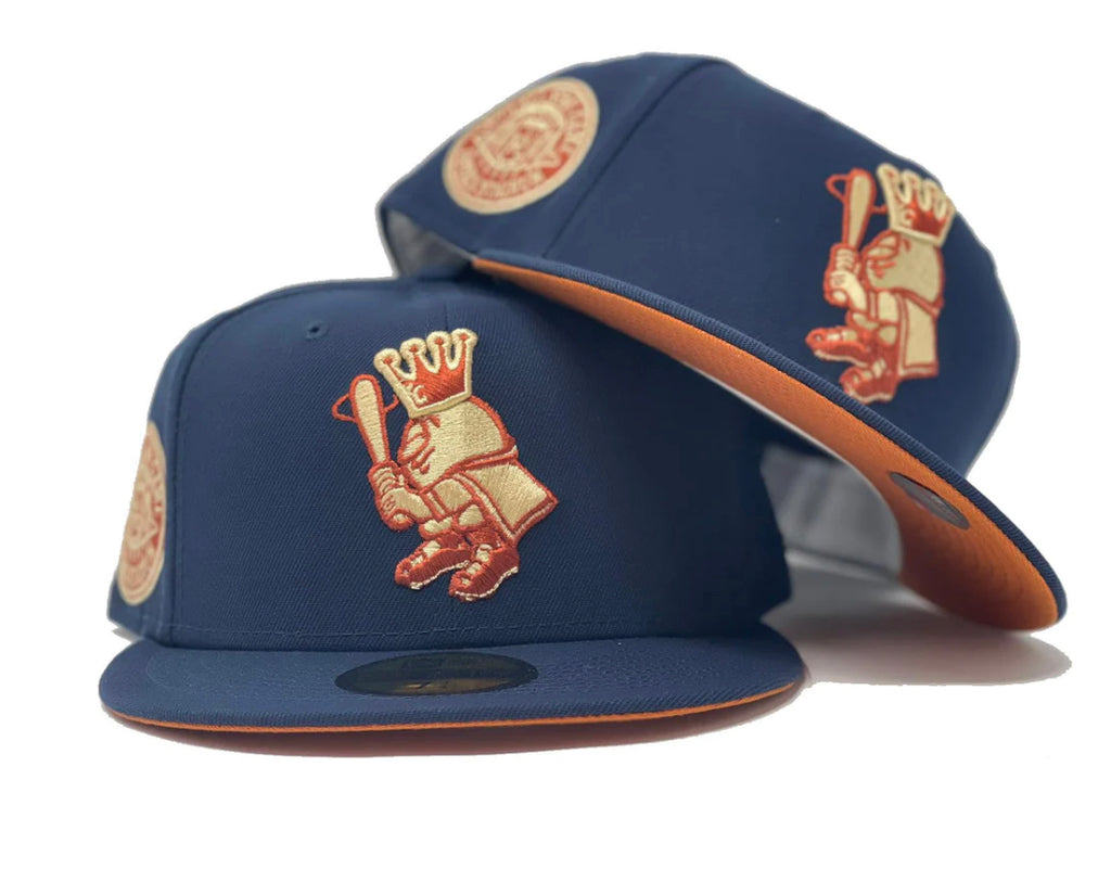 Kansas City Royals 1973 All-Star Game Rust Orange Brim New Era Fitted Hat