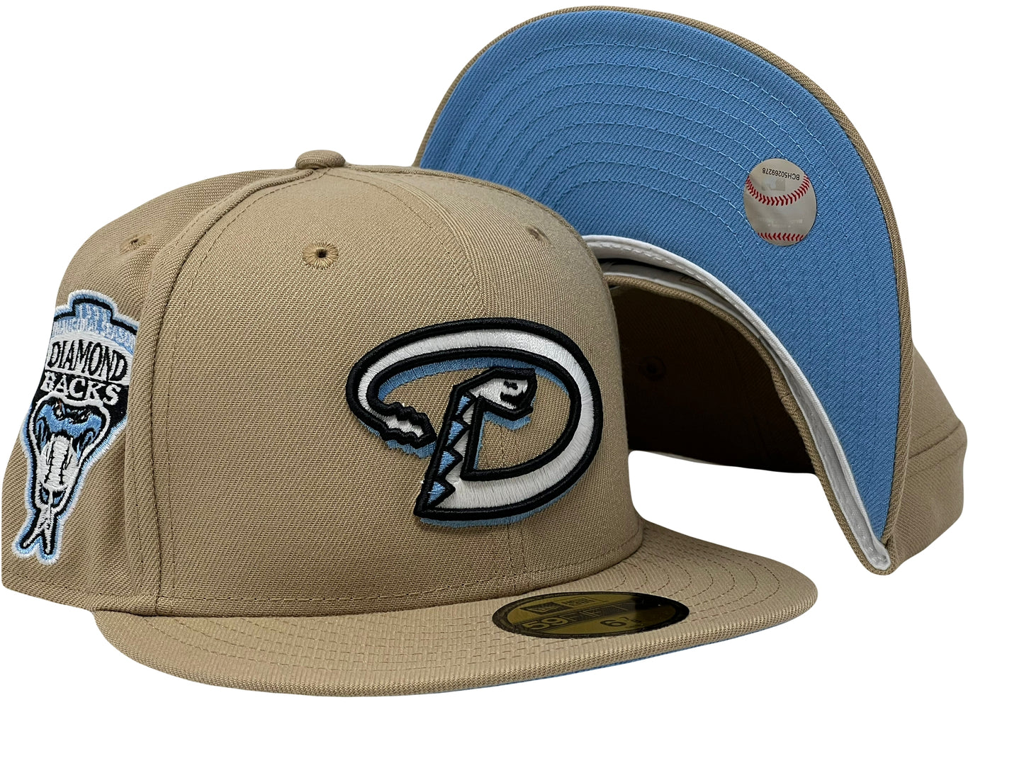 Arizona Diamond Backs 1998 Inaugural Season Camel Icy Brim New Era Fitted Hat