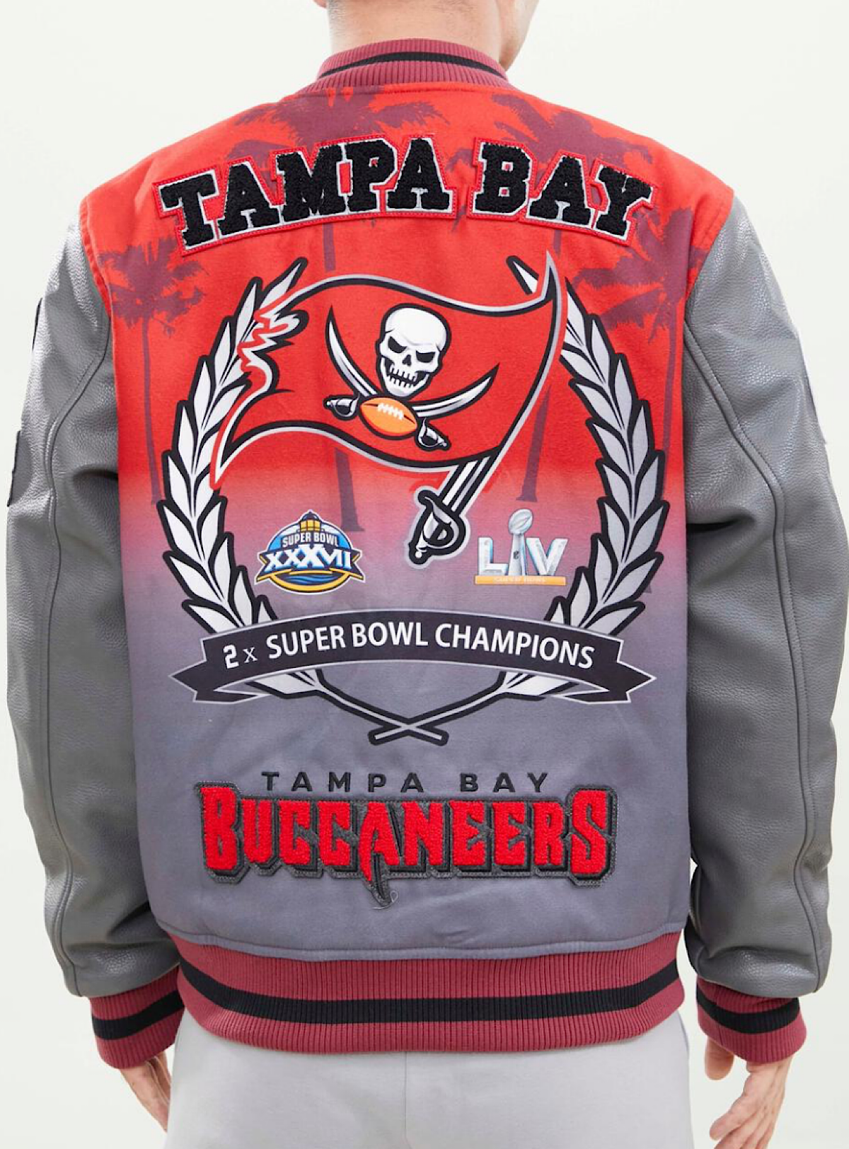Red Tampa Bay Buccaneers Pro Standard Remix Varsity Jacket