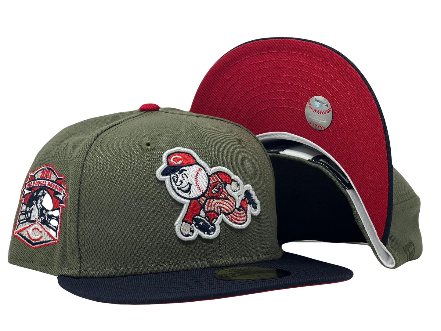 Cincinnati Reds 2003 Inaugural Season Red Brim New Era Fitted Hat