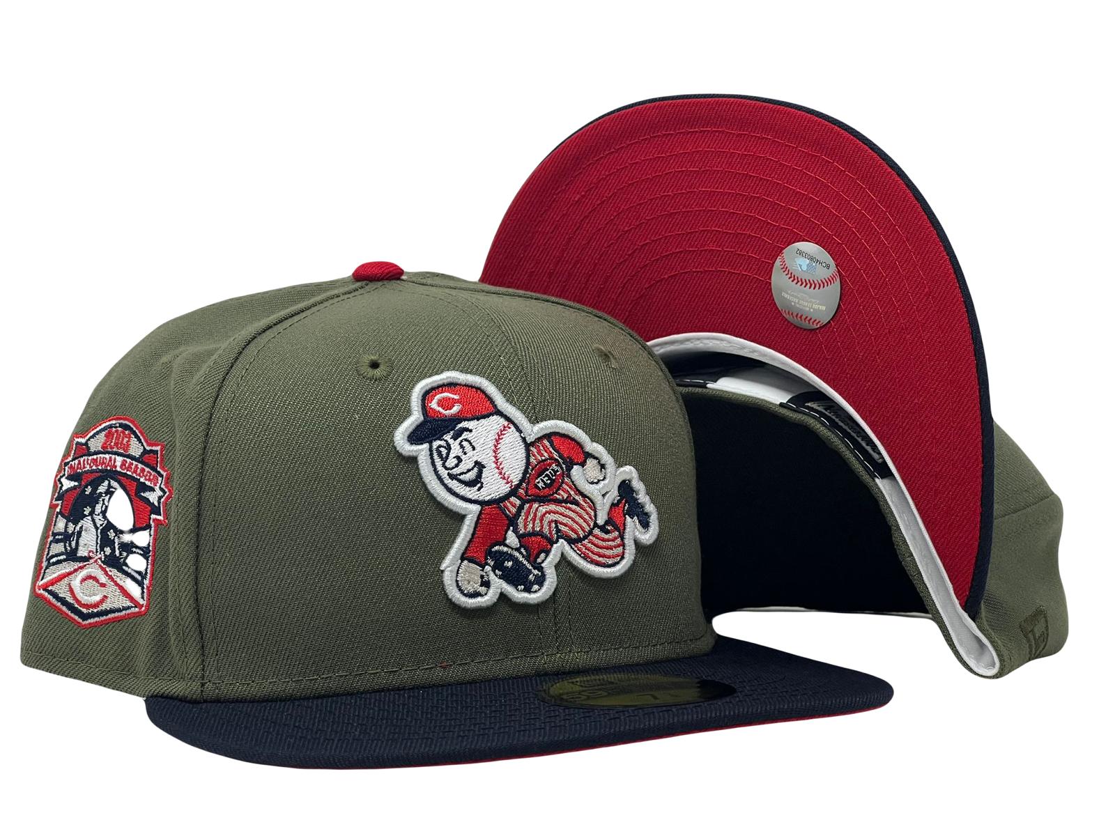 Cincinnati Reds 2003 Inaugural Season Red Brim New Era Fitted Hat